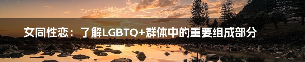 女同性恋:了解LGBTQ+群体中的重要组成部分