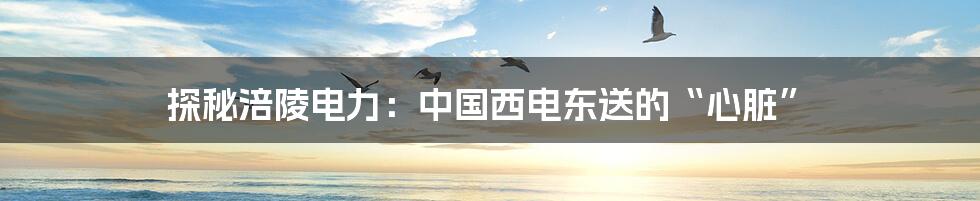探秘涪陵电力:中国西电东送的“心脏”