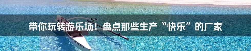 带你玩转游乐场！盘点那些生产“快乐”的厂家