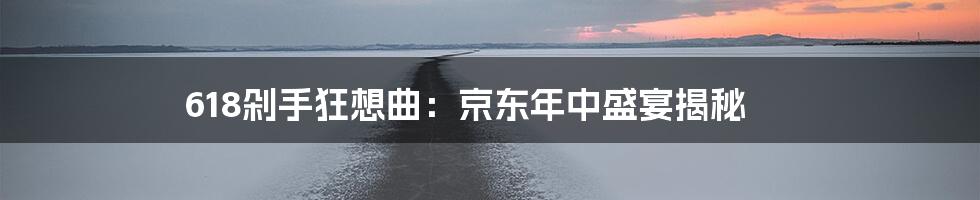 618剁手狂想曲:京东年中盛宴揭秘