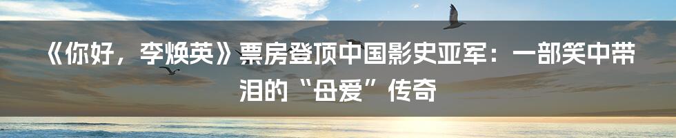 《你好,李焕英》票房登顶中国影史亚军:一部笑中带泪的“母爱”传奇