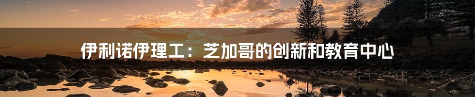 伊利诺伊理工:芝加哥的创新和教育中心
