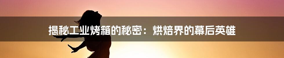 揭秘工业烤箱的秘密:烘焙界的幕后英雄