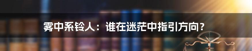 雾中系铃人：谁在迷茫中指引方向？