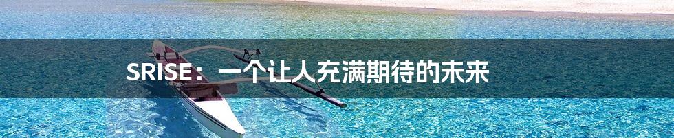 SRISE:一个让人充满期待的未来