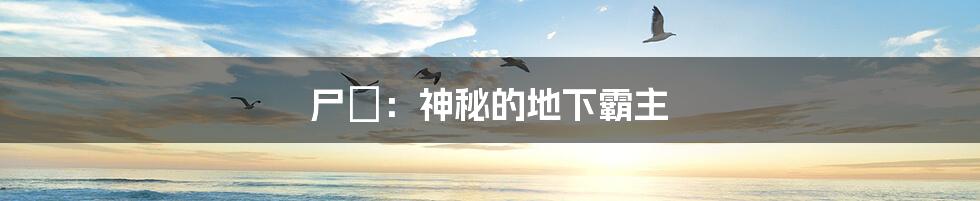 尸蟞:神秘的地下霸主