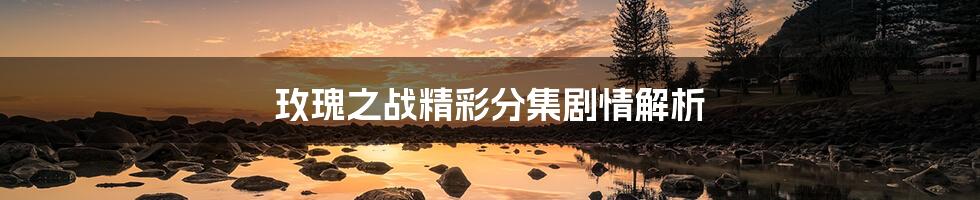 玫瑰之战精彩分集剧情解析