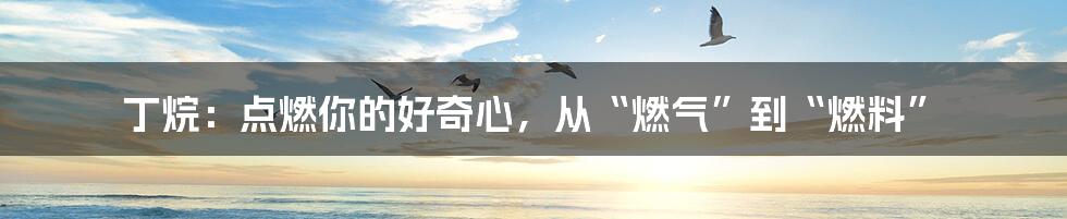 丁烷:点燃你的好奇心,从“燃气”到“燃料”
