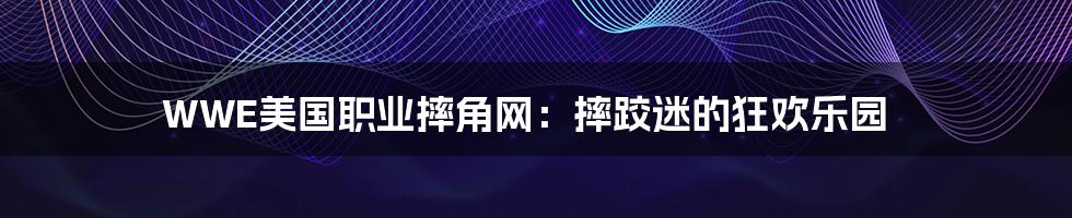WWE美国职业摔角网：摔跤迷的狂欢乐园