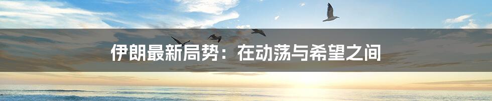伊朗最新局势:在动荡与希望之间