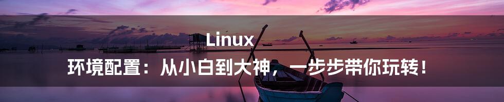 Linux 环境配置:从小白到大神,一步步带你玩转!