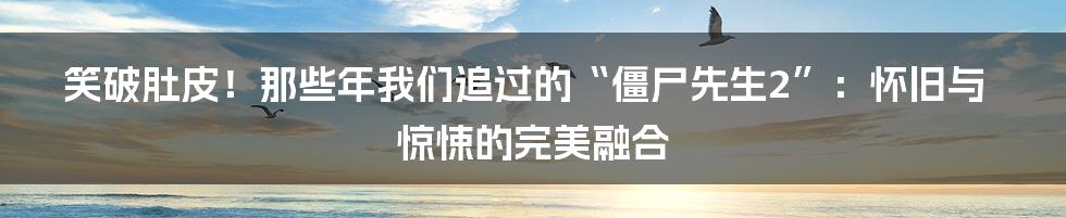 笑破肚皮!那些年我们追过的“僵尸先生2”:怀旧与惊悚的完美融合