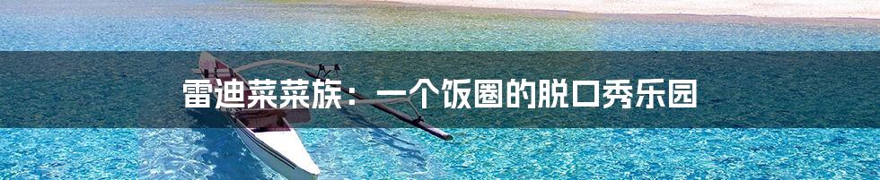 雷迪菜菜族:一个饭圈的脱口秀乐园