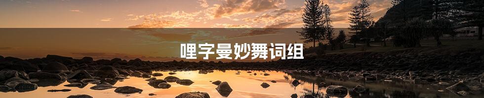 哩字曼妙舞词组