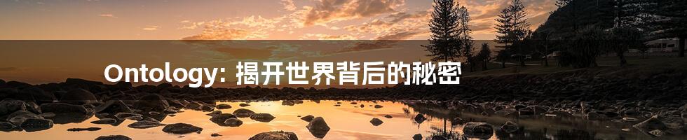 Ontology: 揭开世界背后的秘密