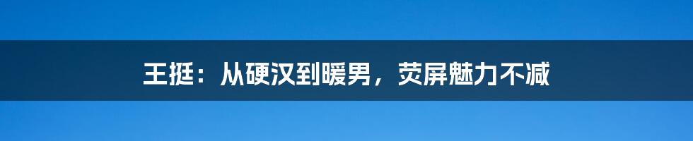 王挺:从硬汉到暖男,荧屏魅力不减