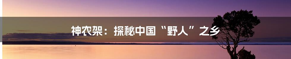神农架:探秘中国“野人”之乡