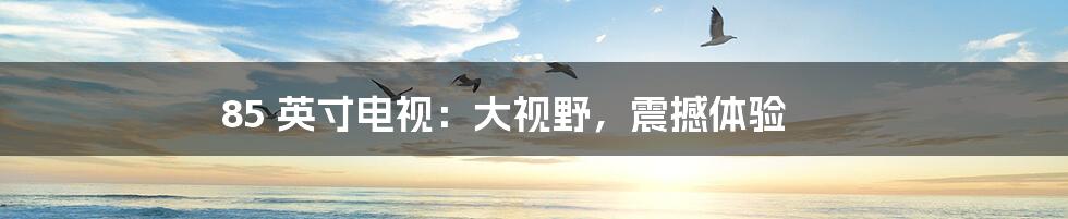 85 英寸电视:大视野,震撼体验