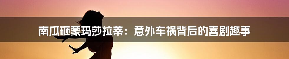 南瓜砸蒙玛莎拉蒂:意外车祸背后的喜剧趣事