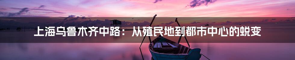 上海乌鲁木齐中路:从殖民地到都市中心的蜕变