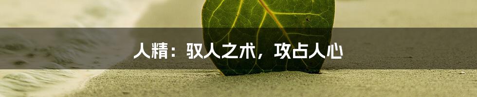 人精:驭人之术,攻占人心