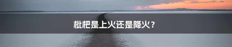 枇杷是上火还是降火?