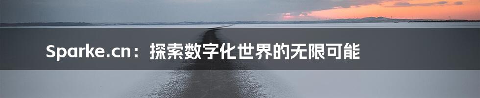Sparke.cn:探索数字化世界的无限可能