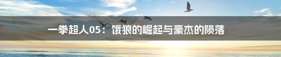 一拳超人05：饿狼的崛起与豪杰的陨落