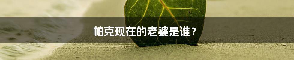 帕克现在的老婆是谁?