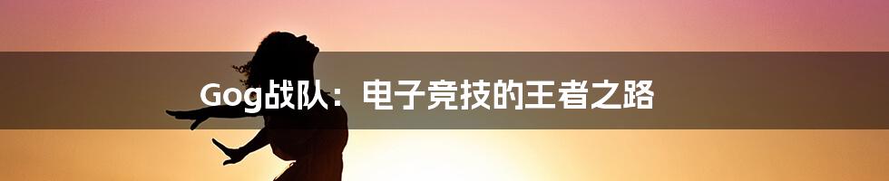 Gog战队:电子竞技的王者之路