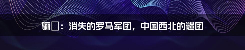 骊靬:消失的罗马军团,中国西北的谜团