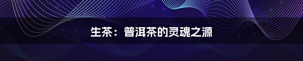 生茶:普洱茶的灵魂之源