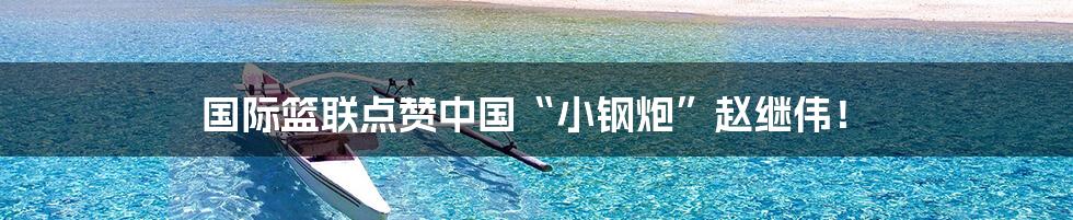 国际篮联点赞中国“小钢炮”赵继伟!