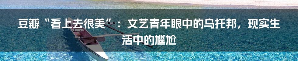 豆瓣“看上去很美”：文艺青年眼中的乌托邦，现实生活中的尴尬