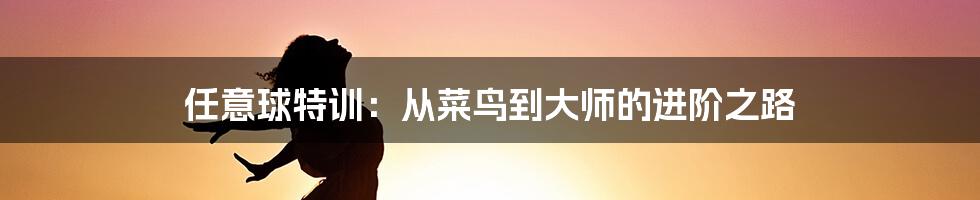 任意球特训:从菜鸟到大师的进阶之路