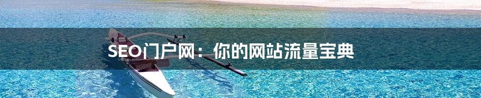 SEO门户网:你的网站流量宝典