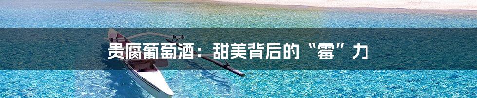 贵腐葡萄酒:甜美背后的“霉”力