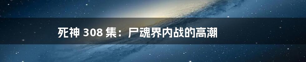 死神 308 集:尸魂界内战的高潮