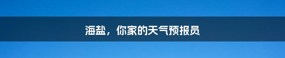 海盐,你家的天气预报员