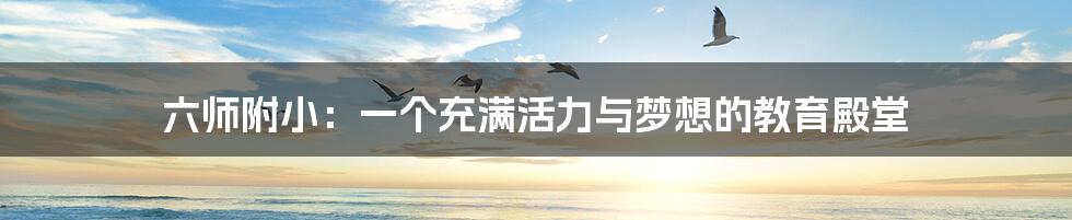 六师附小:一个充满活力与梦想的教育殿堂