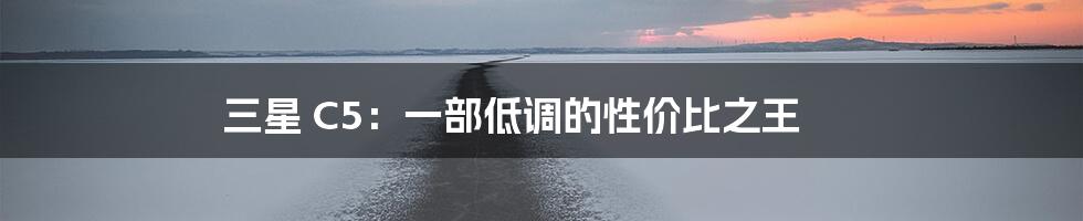 三星 C5:一部低调的性价比之王