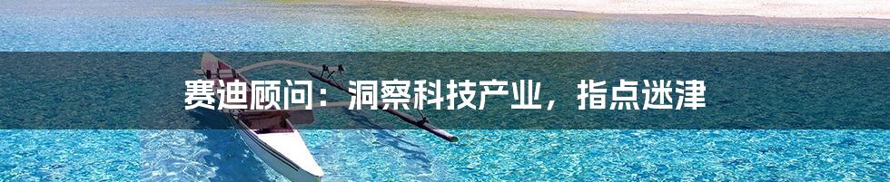 赛迪顾问:洞察科技产业,指点迷津