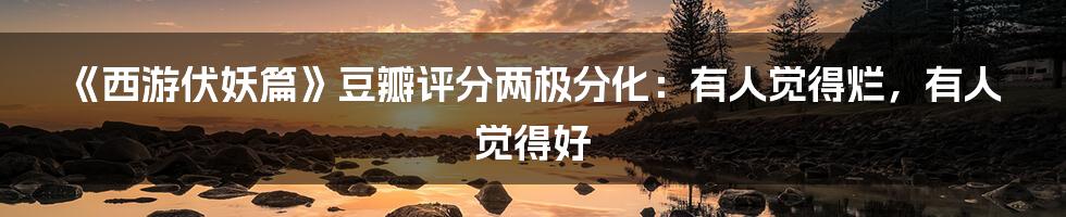《西游伏妖篇》豆瓣评分两极分化：有人觉得烂，有人觉得好