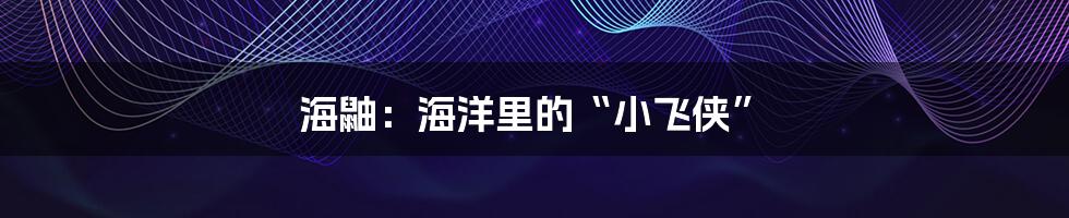 海鼬:海洋里的“小飞侠”