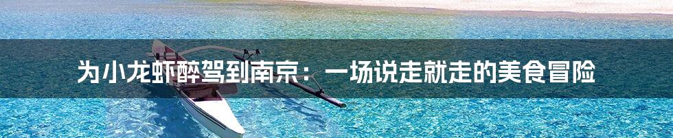 为小龙虾醉驾到南京:一场说走就走的美食冒险
