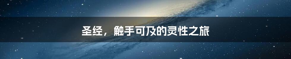 圣经,触手可及的灵性之旅