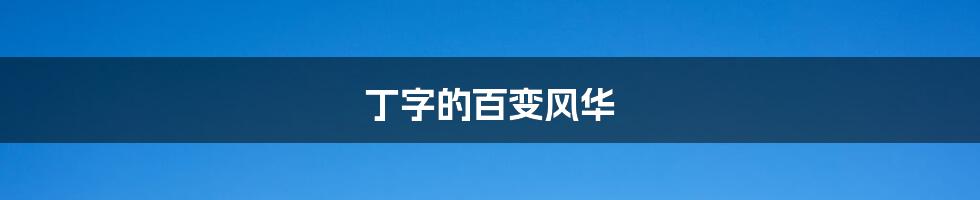 丁字的百变风华