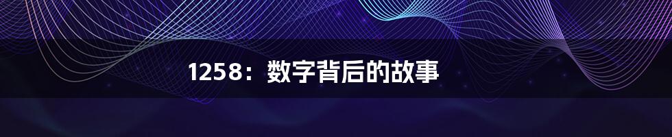1258：数字背后的故事