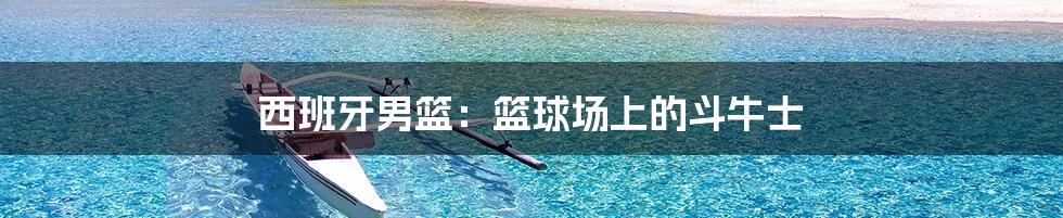 西班牙男篮:篮球场上的斗牛士