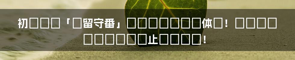 初めての「お留守番」をオンラインで体験！ドキドキとワクワクが止まらない！
